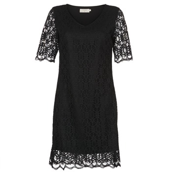 Cream LULU DRESS women's Dress in Black. Sizes available:UK 10