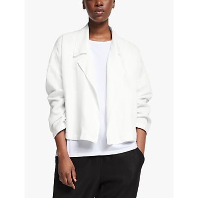 EILEEN FISHER Drop Front Jacket, White