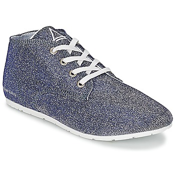 Eleven Paris BASGLITTER women's Shoes (Trainers) in Silver. Sizes available:4