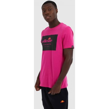 Ellesse CAMISETA GROSSO - PINK men's T shirt in Pink. Sizes available:UK L