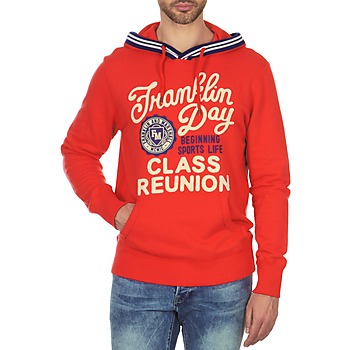 Franklin Marshall GOSFORD men's Sweatshirt in Red. Sizes available:XS