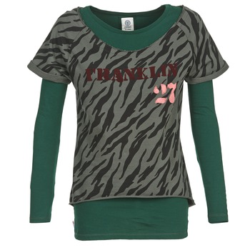 Franklin Marshall OAKELO women's Sweatshirt in Green. Sizes available:M