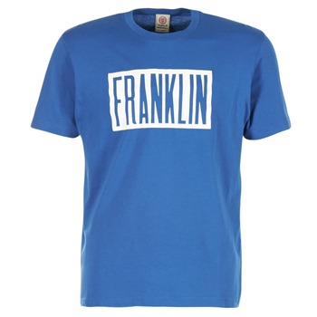 Franklin Marshall OFLI GAMA men's T shirt in Blue. Sizes available:S
