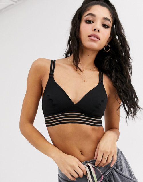 Free People Movement in the waves sports bra-Black
