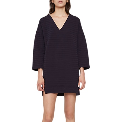French Connection Moore Marl Jersey Dress, Utility Blue
