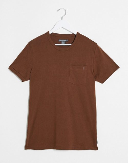 French Connection organic cotton t-shirt-Brown