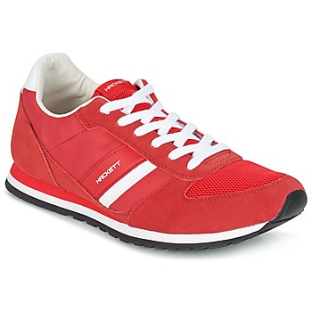 Hackett PEMBROOK men's Shoes (Trainers) in Red. Sizes available:6