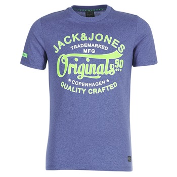 Jack Jones JORSOLIDATE men's T shirt in Blue. Sizes available:S