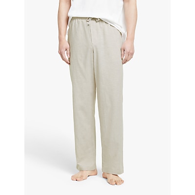 John Lewis & Partners Linen Cotton Lounge Pants, Natural
