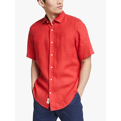 John Lewis & Partners Regular Fit Short Sleeve Linen Shirt