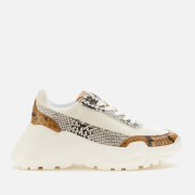 Joshua Sanders Women's Zenith Classic Donna Embossed Leather Chunky Running Style Trainers - Natural