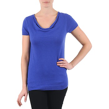 La City PULL COL BEB women's T shirt in Blue. Sizes available:S,XS