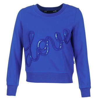 Love Moschino W632201E1774 women's Sweatshirt in Blue. Sizes available:UK 12