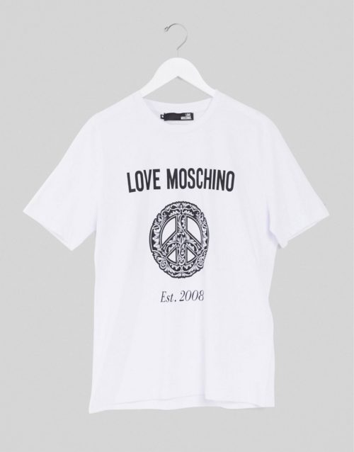 Love Moschino logo t-shirt-White