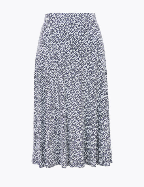 M&S Collection Jersey Ditsy Floral Skirt