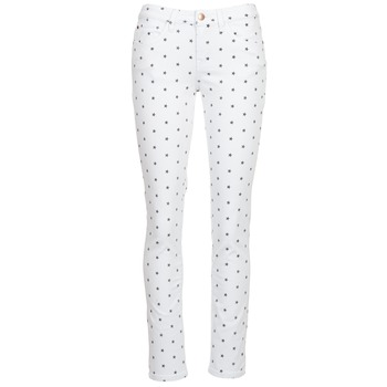 Moony Mood CECO women's Trousers in White. Sizes available:UK 10