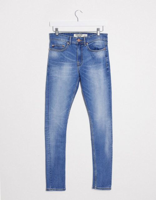 New Look super stretch skinny jeans in bright blue