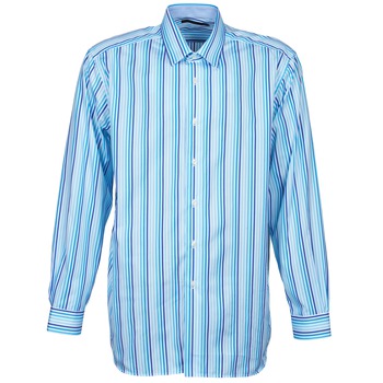 Pierre Cardin 538036745-116 men's Long sleeved Shirt in Blue. Sizes available:UK 30,UK 29