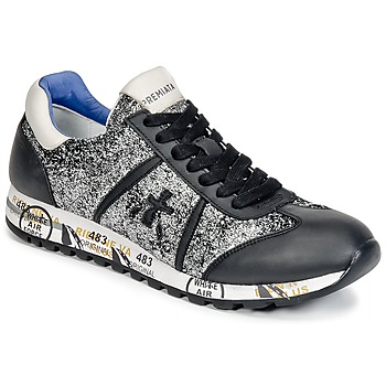 Premiata White LUCY women's Shoes (Trainers) in Black. Sizes available:3.5