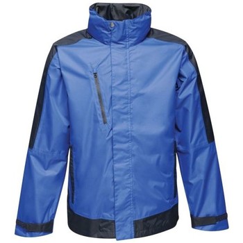 Professional Contrast Waterproof Shell Jacket Blue men's Coat in Blue