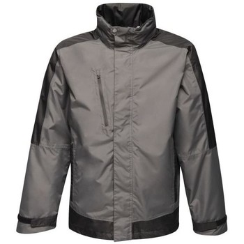 Professional Contrast Waterproof Shell Jacket Grey men's Coat in Grey