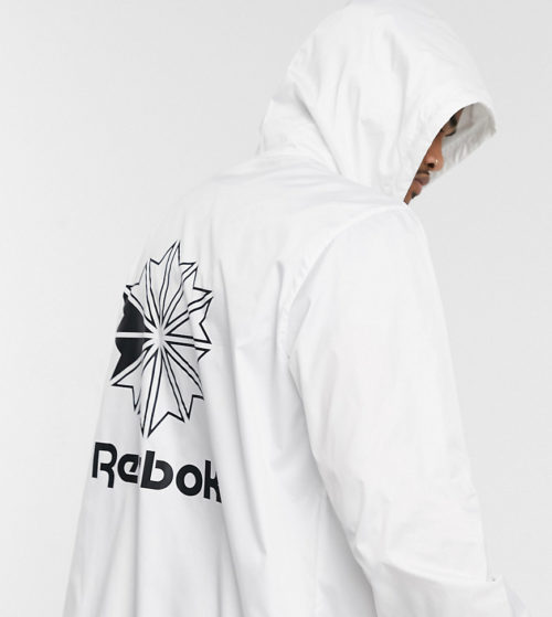Reebok classics logo windbreaker jacket-White