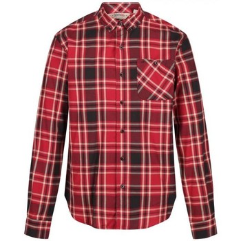 Regatta Lazare Long Sleeved Checked Shirt Red men's Long sleeved Shirt in Red. Sizes available:UK XS,UK S,UK M,UK L,UK XL,UK XXL,UK 3XL