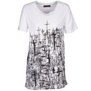 Religion B123CND13 women's T shirt in White. Sizes available:XS