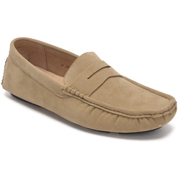Reservoir Shoes Moccasins suede look to put on in Beige