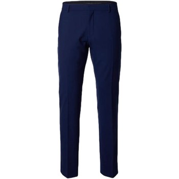 Selected 16051386 NEW ONE men's Trousers in Blue. Sizes available:UK S,UK 40,UK 44