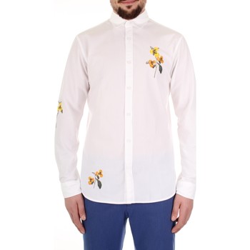Selected 16066699 men's Long sleeved Shirt in White. Sizes available:EU M,EU L,EU XL
