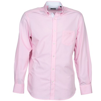 Serge Blanco 15393 men's Long sleeved Shirt in Pink. Sizes available:S