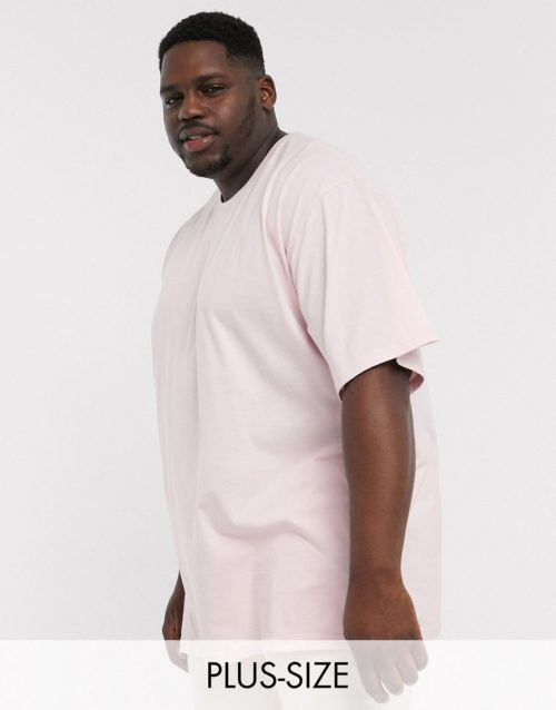 Soul Star Plus organic cotton oversized t-shirt-Pink