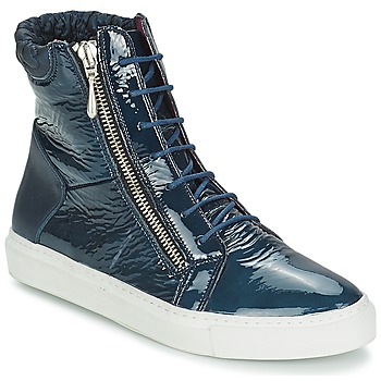 Stephane Gontard MAXZIP women's Shoes (High-top Trainers) in Blue. Sizes available:3.5,5
