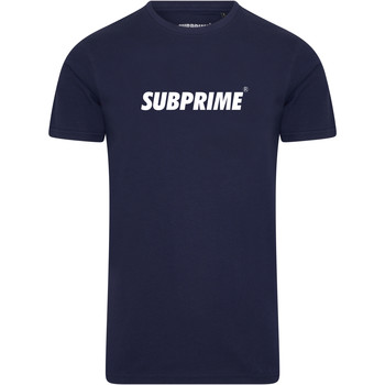Subprime Shirt Basic Navy men's T shirt in Blue