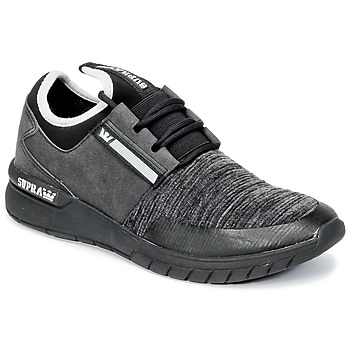 Supra FLOW RUN men's Shoes (Trainers) in Black. Sizes available:6