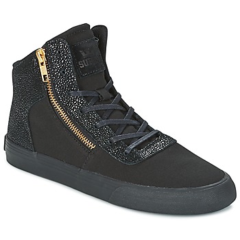 Supra WOMENS CUTTLER women's Shoes (High-top Trainers) in Black. Sizes available:3,2.5,3.5
