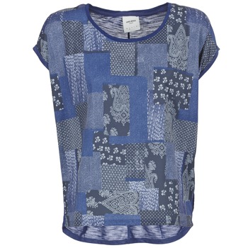 Vero Moda OLIVIA women's T shirt in Blue. Sizes available:XS