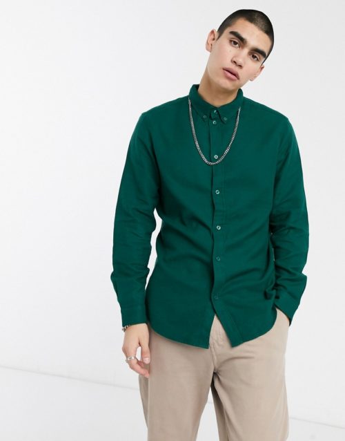 Weekday seattle flannel shirt-Green