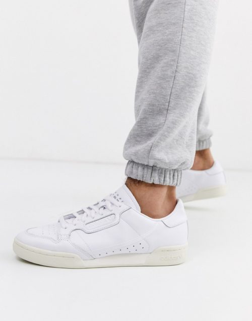 adidas Originals continental 80 trainers in white x home of classics